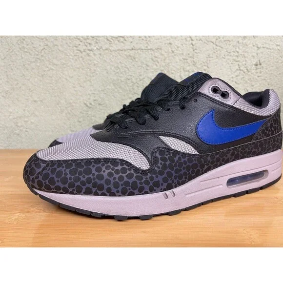 Nike Air Max 1‎ SE Reflective Off Noir Safari Print Blue Grey BQ6521-001 Size 13